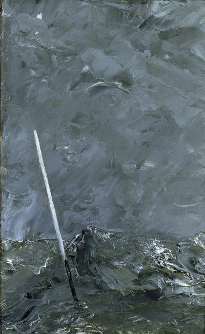 Üst İşaretsiz Fırtınalı Deniz Şamandırası, 1892 by August Johan Strindberg