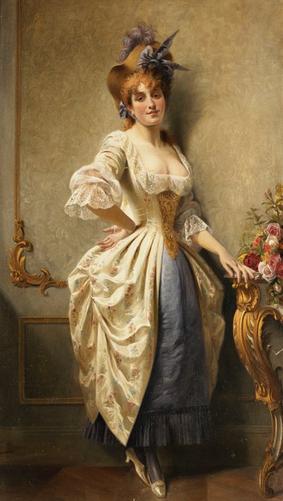Genç Bir Güzellik, 1884 by August Knoop