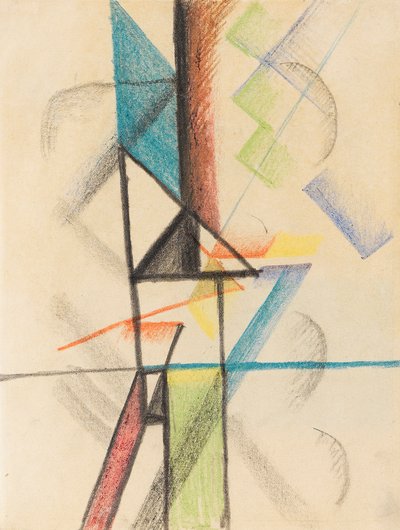 Soyut formlar V, 1913. by August Macke