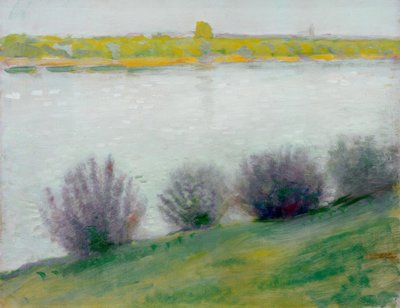 Am Rhein bei Hersel by August Macke