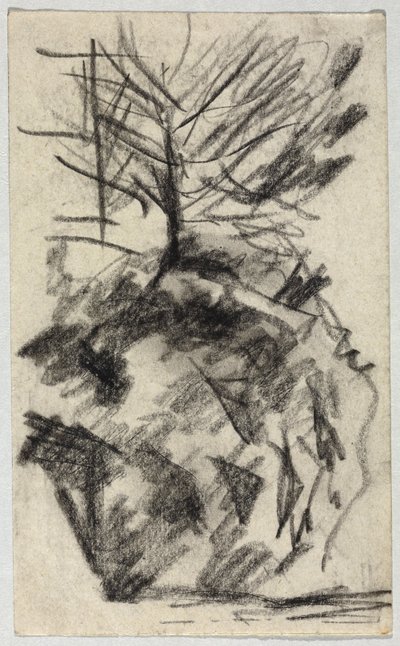 yamaçta ağaç by August Macke
