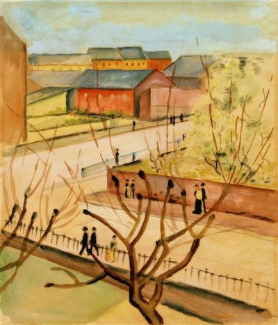 Baharda sokağımızın görünümü by August Macke