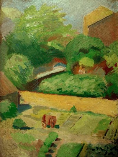 Komşu bahçenin görünümü (Bonn) by August Macke