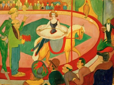 Sirk resmi I: Sanat binicisi by August Macke