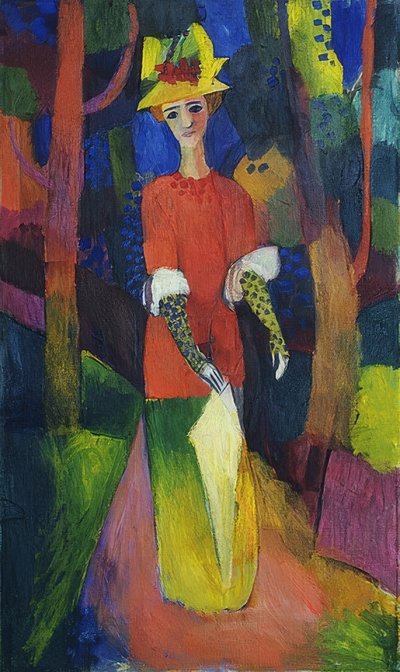 Bayan parkta. 1914 by August Macke