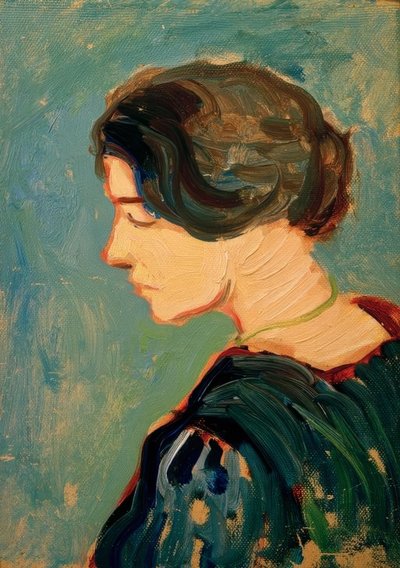 Elisabeth Macke, çalışma başkanı by August Macke