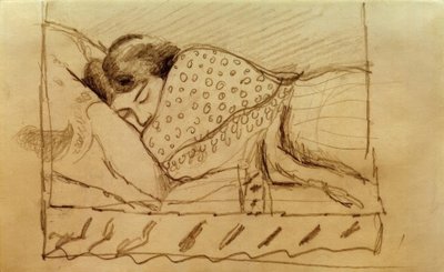 Elizabeth, uykuda by August Macke