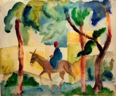eşek binicisi by August Macke
