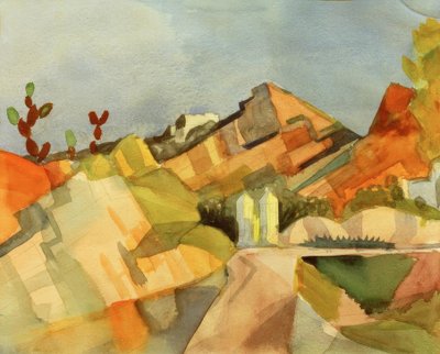kayalık manzara by August Macke