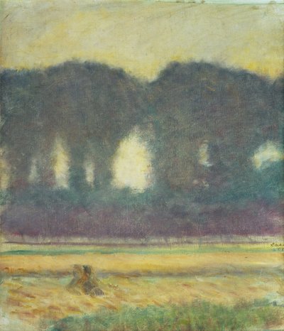 Köknar Ağaçları ve Mısır Tarlası by August Macke