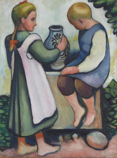 Çeşmedeki çocuklar II by August Macke