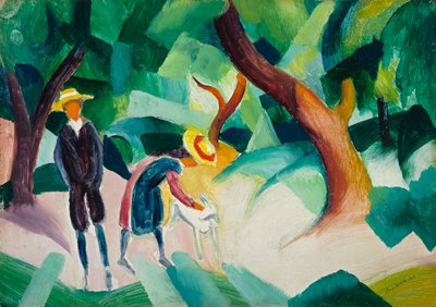 keçi olan çocuklar by August Macke