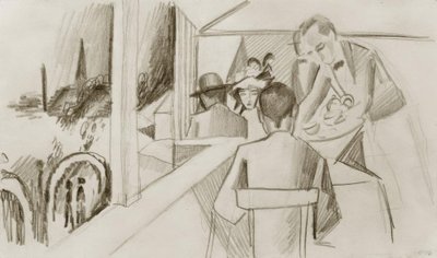 zeplin kafe by August Macke