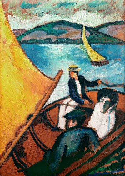 Yelkenli, Tegernsee by August Macke