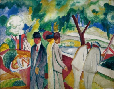 Bebek Arabaları (Büyük Hafif Yürüyüş) by August Macke