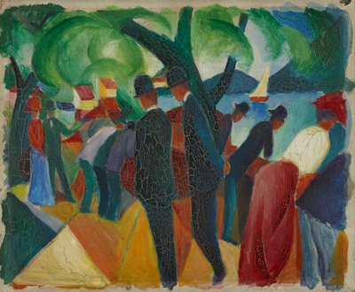 Köprüde yürümek by August Macke