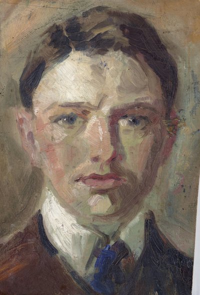 Bir otoportre için çalışma by August Macke