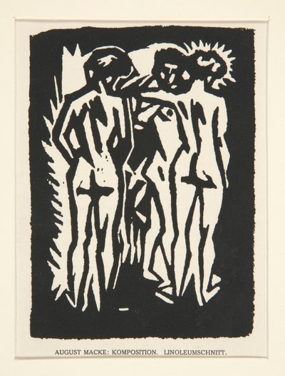üç çıplak by August Macke