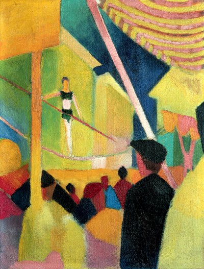 İp cambazı, c. 1913 by August Macke