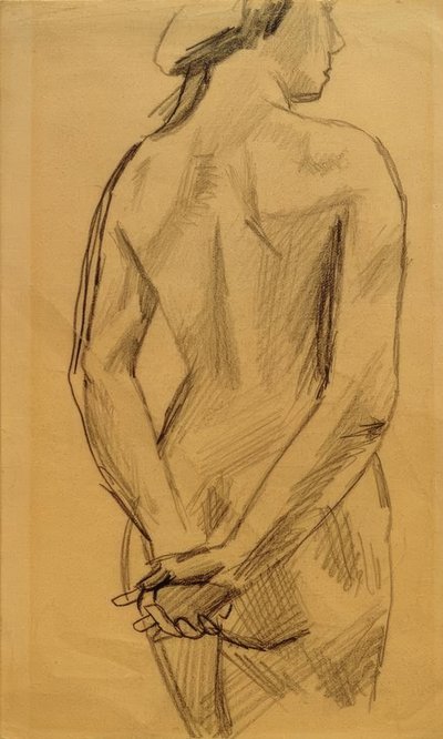 kadın çıplak 53 by August Macke