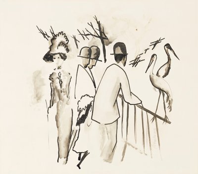 Hayvanat Bahçesi II; Hayvanat Bahçesi II, 1912 by August Macke