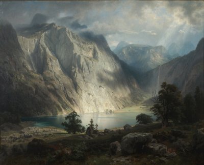 Berchtesgaden yakınlarındaki Obersee by August Wilhelm Leu