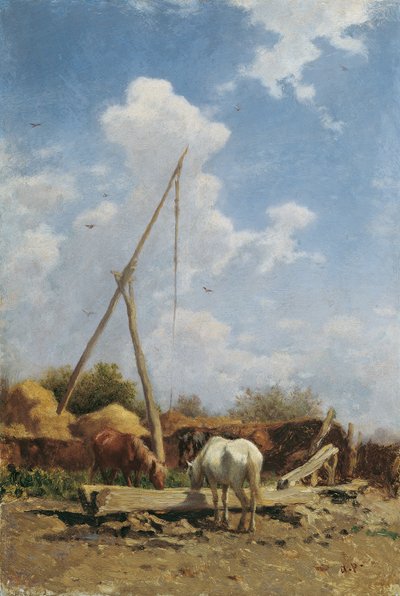 Macar atı teknesi by August von Pettenkofen