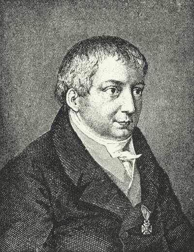 Friedrich Schlegel, Alman şair (gravür) by Augusta von Buttlar