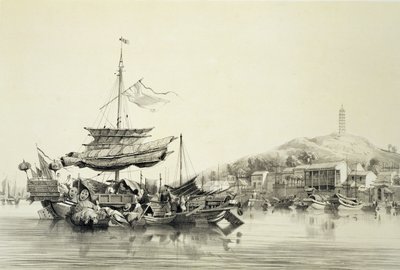 Hong Shang, Eugene Ciceri (1813-90) 1842 (renkli litho) tarafından oyulmuş 
