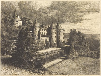 Yükselen Şato by Auguste Boulard
