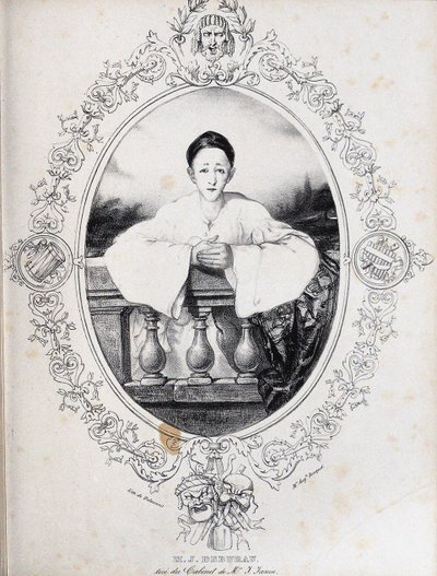 Jean-Gaspard Deburau, Pierrot rolünde, 1845 by Auguste Bouquet