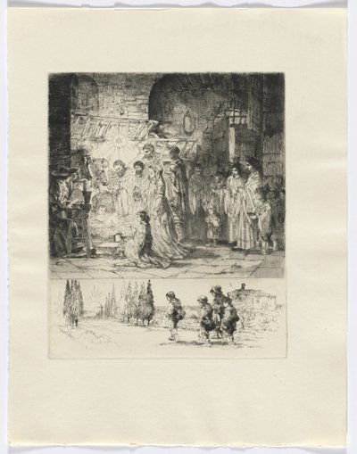 Frédéric Mistral: Anılar ve Öyküler, Frédéric Mistral: doğuş/yolda yürüyen figürler (s.32'den sonra ekleyin) by Auguste Brouet