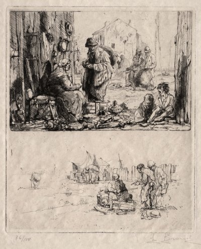 Saint-Ouen'deki Tahkimatlar Üzerine by Auguste Brouet