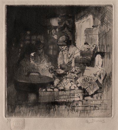 kestane satıcısı by Auguste Brouet