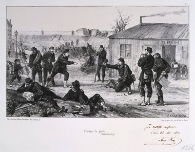 Muhafız sırasında, Paris Kuşatması, Fransa-Prusya Savaşı, Kasım 1870 1872 by Auguste Bry