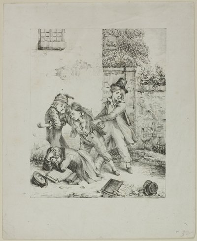 kavga eden öğrenciler by Auguste Bry