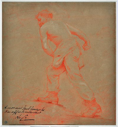 Auguste Carli (1868-1930) tarafından Le sower Çizimi by Auguste Carli