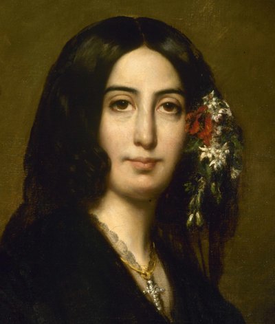 George Sand'in Portresi, c. 1837. by Auguste Charpentier