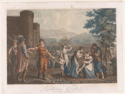 Willem Tell elmayı vurduktan sonra Guillaume Tell (nesne üzerindeki başlık) by Auguste Claude Simon Legrand