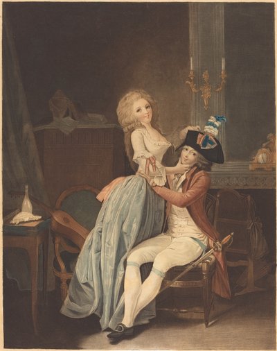 ulusal kokart by Auguste Claude Simon Legrand after Louis Léopold Boilly