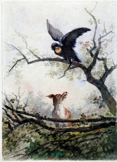 Tilki ve karga. Jean de La Fontaine