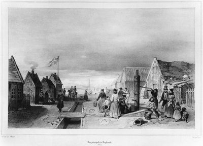 High Street, Reykjavik by Auguste Etienne Francois Mayer