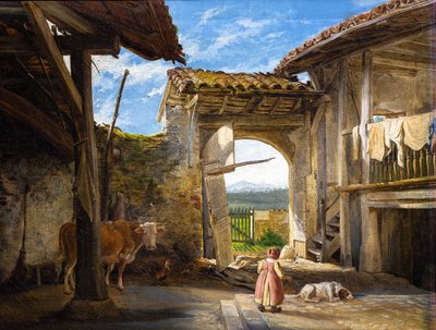Çiftlik Bahçesi by Auguste Flandrin