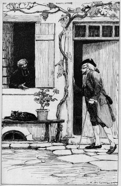 Ermenonville köyünün cemaati, filozof Jean Jacques Rousseau