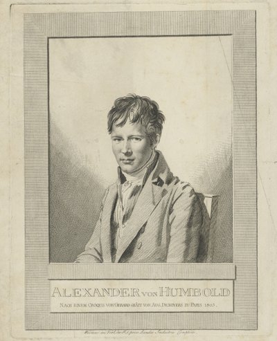 Alexander von Humboldt'un portresi 1769-1859, 1805. by Auguste Gaspard Louis Desnoyers