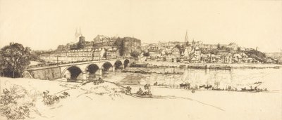 Angers - Panoramik Görünüm Angers - Panoramik Görünüm, 1912. by Auguste Lepere