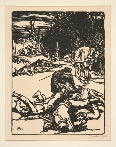 Nisan savaşı (Savaştan Sonra), La Guerre de 1914, ilk seri, no.14 by Auguste Lepere