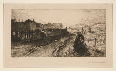 Tahkimatlarda, Porte de Versailles by Auguste Lepere