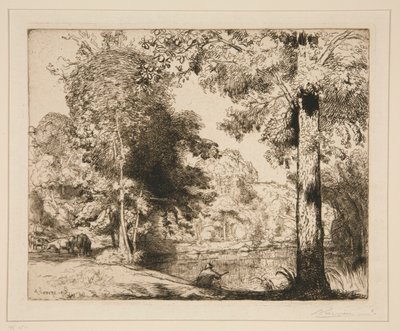 Hayatın Bankaları (Vend?e) by Auguste Lepere
