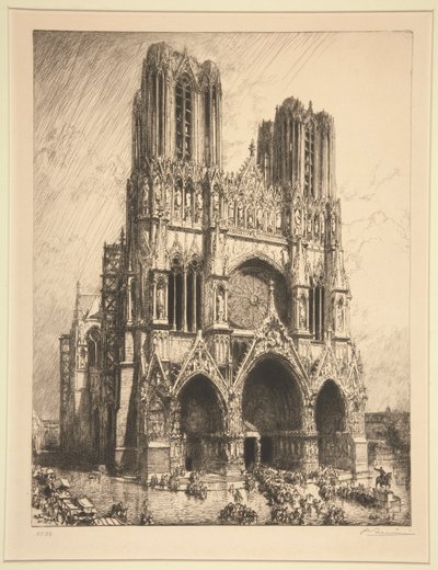 Reims Katedrali by Auguste Lepere